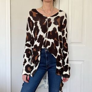 Show Me Your MuMu Leopard Print Sweater